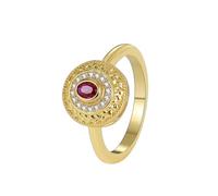 Gold Wedding Bands, Engagement Ring Vintage Style Halo with Red Oval Shape Lab Created Ruby 9K Yellow Gold Size S 1/2
