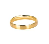 Gold Wedding Bands for Him, Wedding Band for Man Gold Matte Simple Band 18K Yellow Gold Size Q 1/2