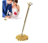 Gold Wedding Signature Pen - Smooth Ink Flow Guest Book Pen Durable Decorative Accessory Comfortable Grip | Ideal for Wedding, Engagement, Ceremony, Recipe