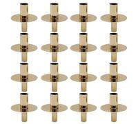 Gold Wine Bottle Taper Candle Holder,Modern Candlestick Holder for Standard Votive Candles,Birthday Wedding Decoration (Set of 16) Gold Candle Stick Holders Centerpieces for Tables Bulk