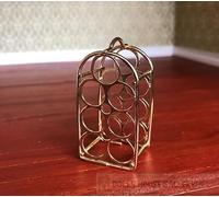 Gold Wine Rack, Dolls House Miniatures, 1:12 Scale, Kitchen Pub Bar, Yorkshire Miniatures