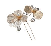 Gold Women's Hair Pins, Pearls U-Shaped Hair Accessories, Bride, Wave Shape Hair Clips, Wedding Headpiece for Hair, Bridal Hairstyle For, U-Shape Clip for Party, Prom, Wedding, Dinner, H
