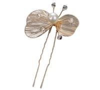 Gold Women's Hair Pins, Pearls U-Shaped Hair Accessories, Bride, Wave Shape Hair Clips, Wedding Headpiece for Hair, Bridal Hairstyle For, U-Shape Clip for Party, Prom, Wedding, Dinner, G