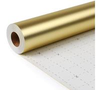 Gold Wrapping Paper Roll for Birthday Gift Wrap, Luxury Cream Beige Present Paper for Anniversary Wedding Engagement Baby Shower Valentines Mothers Day Father Teacher