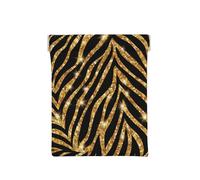 Gold Zebra Animal Print, Squeeze Top Wallet Women Storage Bag Small Coin Purse Change Pouch