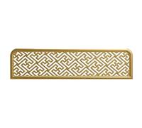 Gold1,60CM/23.6INCH, Table Top Privacy Partition, Modern Metals Countertop Partition Screen Countertop Low Fence Divide for Office, Home,Shared Workspace, Study, Anti-Scratch