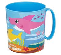 Gold1 Kids Character Licence Mug 350ML Drinking Re-Usable Plastic Cup Microwave Safe (Baby Shark)