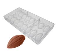 Goldbaking Cocoa Pod Chocolate Mold Nut Polycarbonate Chocolate Mould 16 Forms