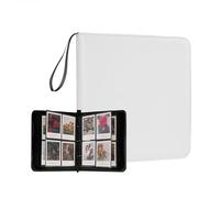 GoldBarley Large Polaroid Photo Album Book For i-Type Square Polaroid 600 Photo and Instax Wide Film Pictures (White)
