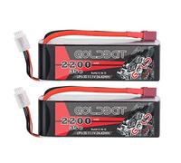 GOLDBAT 3S Lipo Battery 35C 2200mAh 11.1V RC Lipo Battery with Deans Plug Soft Case battery for Airplane RC Quadcopter Helicopter FPV Drone(2 Packs)
