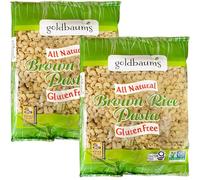 Goldbaums Elbows Brown Rice Pasta - Pack of 2 x 450G Versatile Macaroni Pasta - Made with Brown Rice - Kosher Certified, Gluten Free, Non-GMO, Wheat Free, Dairy Free, and Whole Grain Elbow Pasta