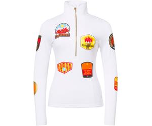 Goldbergh - Women's technical top layer with high collar - Triumph White for Women in Recycled Polyester - Size S White S
