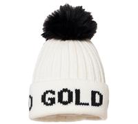 Goldbergh - Women's woollen hat with pompom - Hodd White/Black for Women in Wool White one size