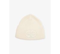 Goldbergh Womens Goldbergh Valerie Logo-Embroidered Knitted Beanie 8040 Cream 1 Size