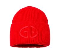 Goldbergh - Woolen hat with lapels - Valerie Flame for Women in Wool - Red Red one size