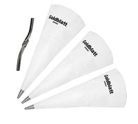 Goldblatt 4 Pieces Tile Grout Masonry Mortar Bag Set, Includes 3 Pieces Tear Puncture Resistant Grout Bag & 1 Piece Brick Jointer for Tile Installation Work