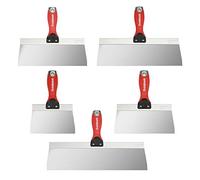 Goldblatt 5PC Stainless Steel Taping Knife, w/Hammer End, Soft Grip