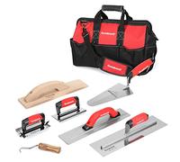 Goldblatt 8 Pieces Concrete Tools, Masonry Tool Kit for Cement Finishing