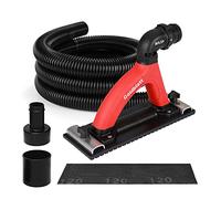 Goldblatt Dust Free Hand Sander, Dustless Drywall Vacuum Sander, with 6.5 ft Hose, Sanding Pad, Adapter