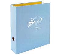 goldbuch 33 129 Folder Cheeky & Free Light Blue Sloth Motif Lever Arch File Dimensions 28.5 x 32 x 8 cm Cover Made of Art Print with White Embossing Stapler with Lever Mechanism Blue