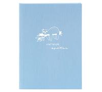 goldbuch 64 129 Notebook A5 Cheeky & Free Light Blue, Writing Book 15 x 22 x 2 cm, Note Book 200 Pages Dotted, Paper 100 g/m², Sketchbook Cover Art Print, Agenda with Bookmark, Notebook Blue