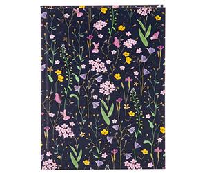 goldbuch 64 154 Notebook A5 Meadow Miracles Blue, Writing Book 15 x 22 x 2 cm, Note Book 200 Pages Blank, Paper 100 g/m², Sketchbook Cover Art Print, Agenda with Bookmark, Blue Notepad