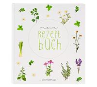 goldbuch 69 029 Recipe Folder Wildflowers Folder Dimensions 21 x 24 x 5 cm Stapler with 2-Ring Mechanism Cover Made of Art Print Ring Binder Motif Wild Flowers Ring Binder in White