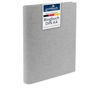 goldbuch Bella Vista Photo Ring Binder 26 x 32 cm Linen 37, Linen, Light Grey, 26x32 cm