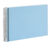 goldbuch Canvas Photo Album, Sky Blue, White Pages, 24 x 17 x 2.8 cm
