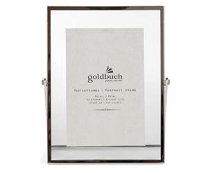goldbuch Loft Metal Picture Frame with Stand, Portrait Frame for 1 Picture/Photo in 10 x 15 cm Format, Metal Picture Frame Approx. 16 x 20.5 x 1 cm, Silver Frame, 10 x 15 cm