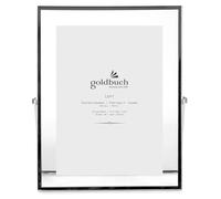 goldbuch Loft Metal Picture Frame with Stand, Portrait Frame for 1 Picture/Photo in 15 x 20 cm Format/Metal Picture Frame Approx. 19.7 x 24.7 x 1 cm Silver