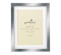 goldbuch Modern Art Picture Frame, Photo Frame for a Picture 15 x 20 cm, Metal, Silver Photo Frame, Portrait Frame with Stand, 21 x 26 x 1.5 cm