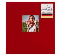 Goldbuch Photo Album with Window Cut-Out, Cardboard, red, 30 x 31 cm