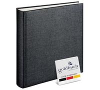 Goldbuch Summertime Anthracite 30 x 31 cm Photo Album, 100 White Pages, Linen Cover, Black