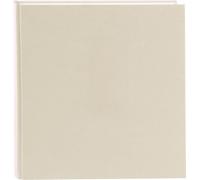 Goldbuch Summertime Trend 2 27605 Photo Album with 60 White Pages with Pargamine Dividers, Memory Album with Linen Cover, Photo Album for Gluing, Beige, 30 x 31 cm