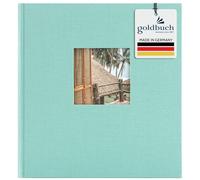 Goldbuch Trend Photo Album 25 x 25 cm, 60 Pages with Pergamine, aqua, 30x31 cm