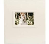 goldbuch Wedding Knocking, Photo 60 White Pages and glassine, Memory Cut-Out for Your own Picture, Album Refined Paper in Satin Look, Heart Beating with Image Section, ca. 30 x 31 x 4 cm