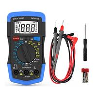GOLDCHAMP 2000pF~200μF Capacitor Tester, 20Ω~2000MΩ Ohm Meter, Capacitance Meter, hFE Test Multimeter, Manual Range, Back Light, Auto Power Off, Testing Meter Tool
