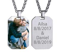 GoldChic Jewelry Men Women Gold Picture Pendant, Octagon Stainless Steel Photo Customised Necklace For Rockstar