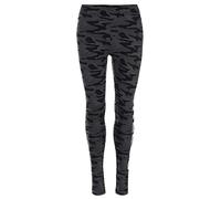 Golddigga Womens All Over Print Leggings Black Camo Fear 6