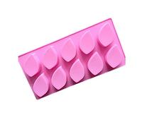 Golddunes 1pc Pink Leaf Silicone Mould Ice, Yoghurt, Candy, Sweet, Jelly, Wax, Chocolate, Muffin, Soap, Cake, Baking Mould