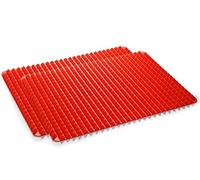 Golddunes 2 X Pyramid mat Fat Reducing Non Stick Silicone Mould Cooking Mat Oven Baking Tray