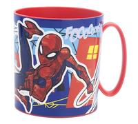 Golddunes Cartoon Kids Character Cute Mini Tiny Mug 265ML Drinking Re-Usable Plastic Cup Microwave Safe 7.5cm x 7.5cm (Spiderman Mob)