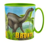 Golddunes Kids 2023 Character Licence Mug 350ML Drinking Re-Usable Plastic Cup Microwave Safe (Dinosaur)