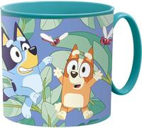 Golddunes Kids Plastic Mug, 265ml, Cartoon Character Design, with Handle, Microwave Safe, Reusable, for Ages 4 and Above, 7.5cm (Bluey)