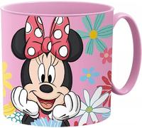 Golddunes Kids Plastic Mug, 265ml, Cartoon Character Design, with Handle, Microwave Safe, Reusable, for Ages 4 and Above, 7.5cm x7.5cm (Minnie Spring)