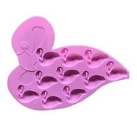 Golddunes Pink Swan Silicone Mould Ice, Yoghurt, Candy, Sweet, Jelly, Wax, Chocolate, Muffin, Soap, Cake, Baking Mould
