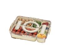GoldDuoDuo Thickened Food Storage Box, Sealed Refrigerator, Vegetable and Fruit Storage Packaging Box, Frozen Drainage with Lid, Portable Camping, (7 BOX)