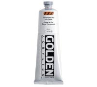Golden 0001385-3 5oz. Heavy Body Acrylic Paint - Transparent Red Iron Oxide
