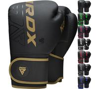(Golden, 12OZ) RDX Boxing Gloves Sparring Muay Thai Kickboxing